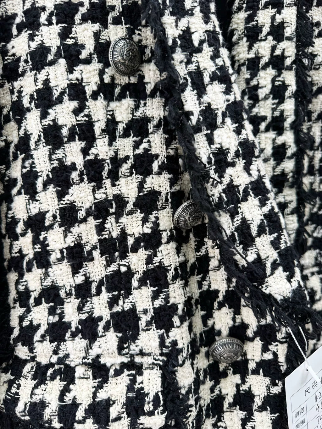 Balmain Houndstooth Blazer
