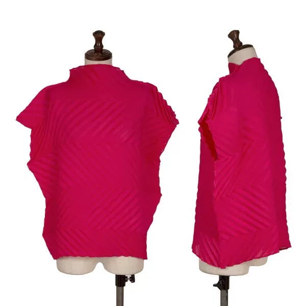 Issey Miyake Vintage Pink Pleated Top