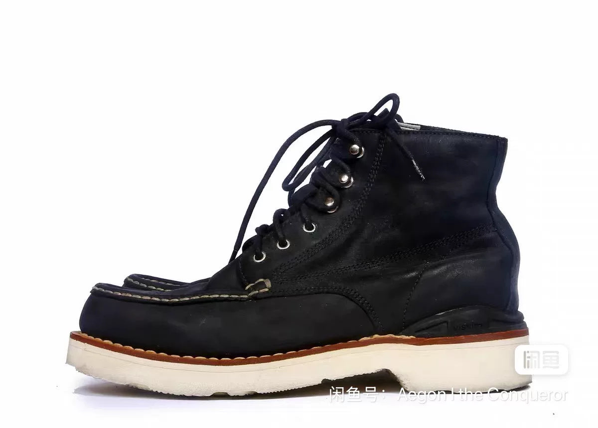 Visvim Virgil Moc Toe-Folk Redwing Gray Boots