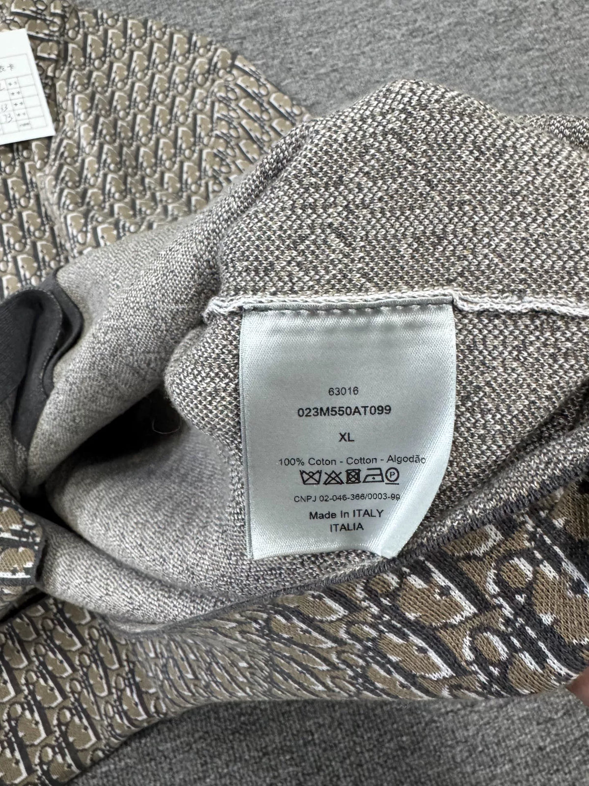 Dior All-Over Logo Long Sleeve Shirt