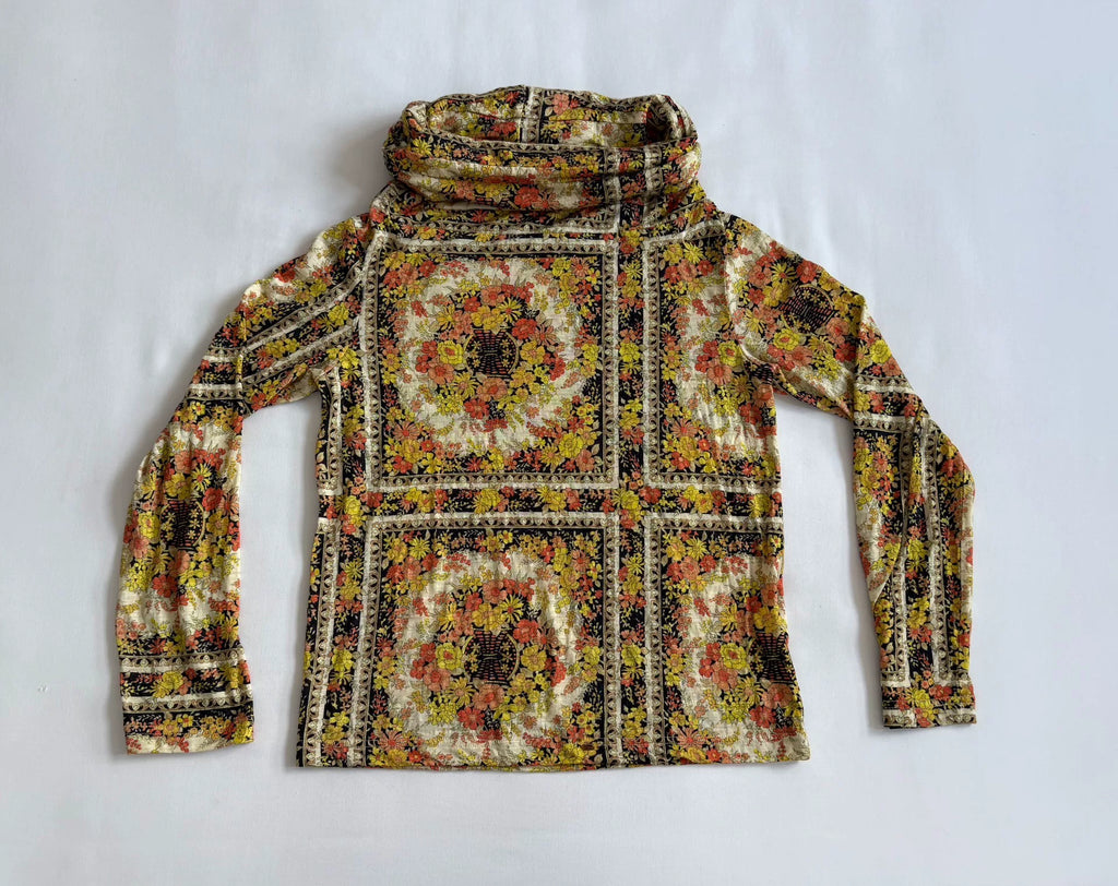 Junya Watanabe Asymmetric Deconstructed Panel All-Over Print Vintage Top