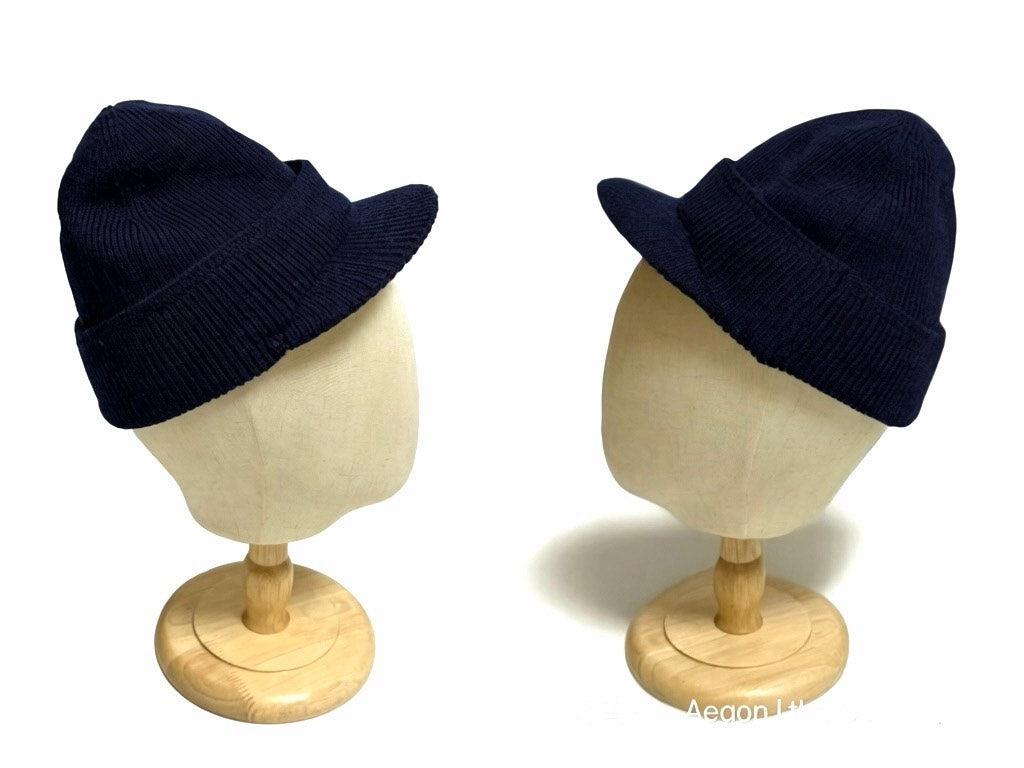 Visvim Sport Visor Knit Black Wool Beanie