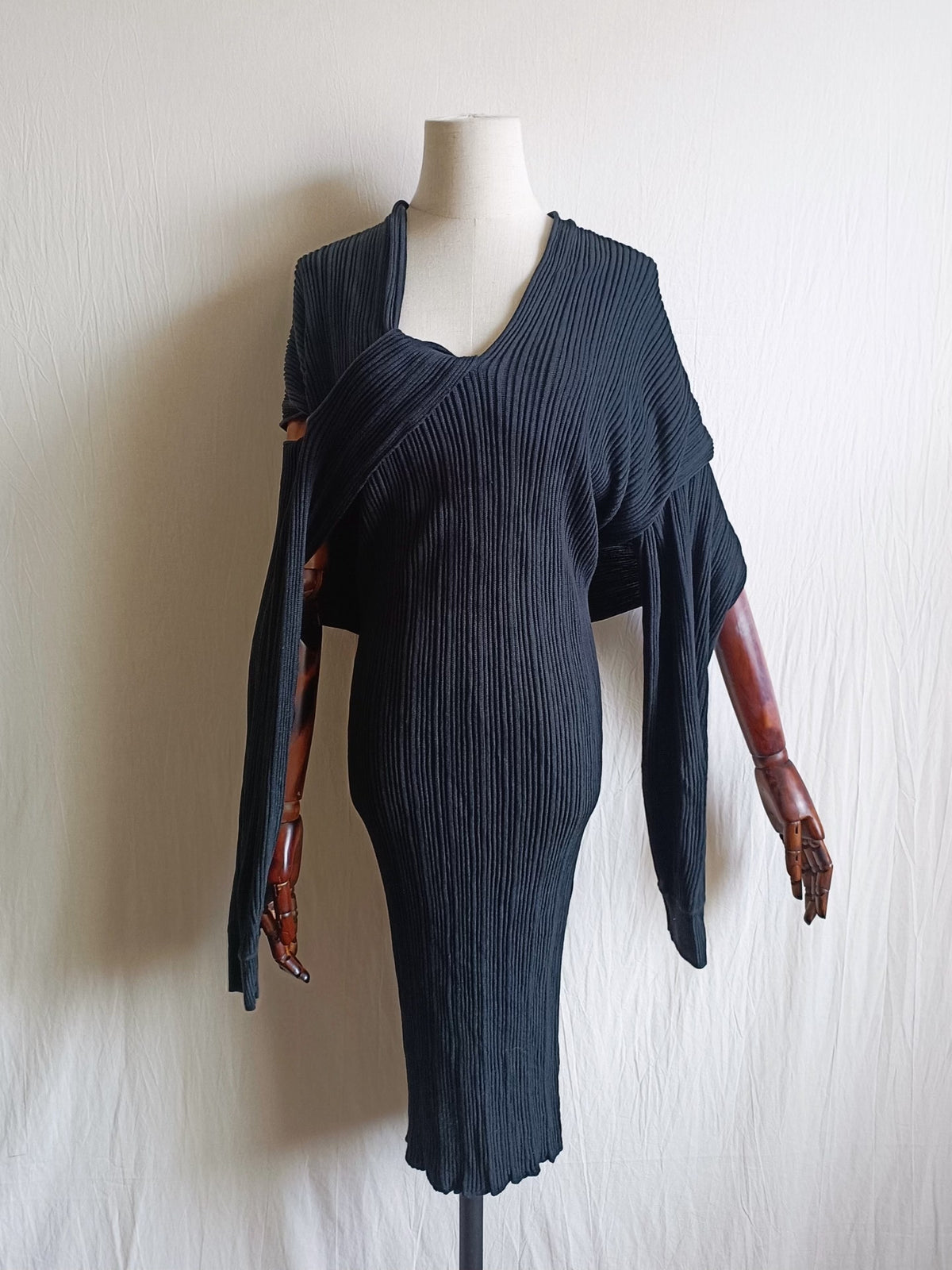 Issey Miyake 1980s Deconstructed Knit Mainline Top