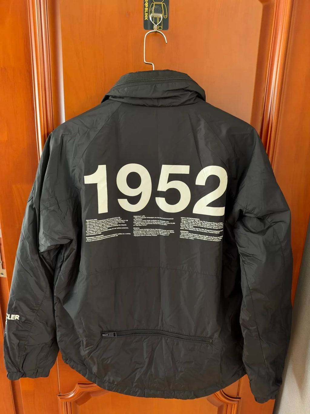 Moncler 1952 Genius Black Thin Down Jacket