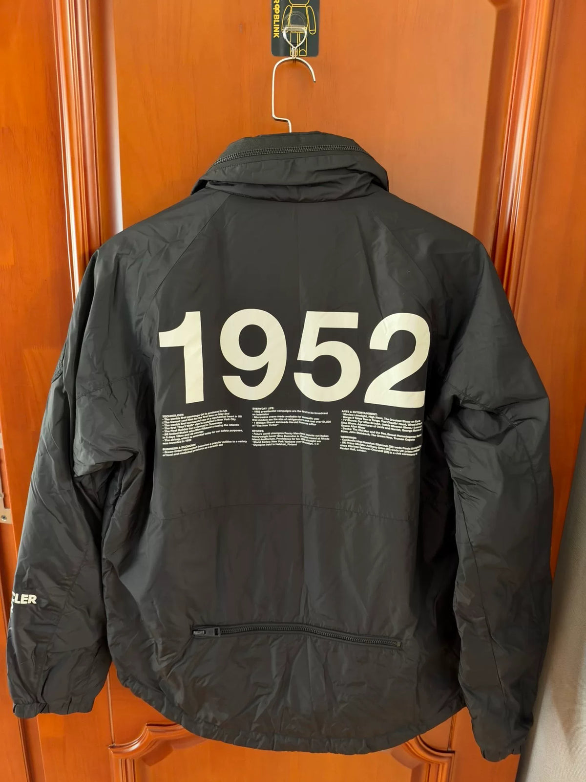 Moncler 1952 Genius Black Thin Down Jacket