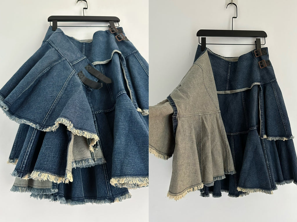 Junya Watanabe AD2015 Multi-layer Denim Skirt