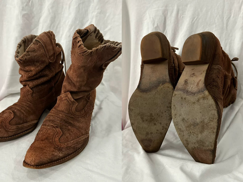 Junya Watanabe Distressed Western Boots