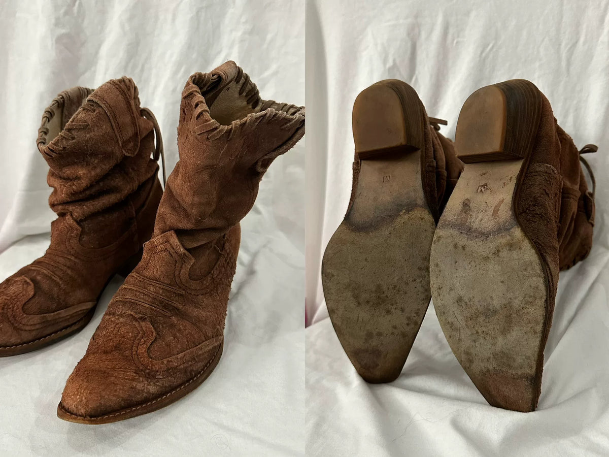 Junya Watanabe Distressed Western Boots