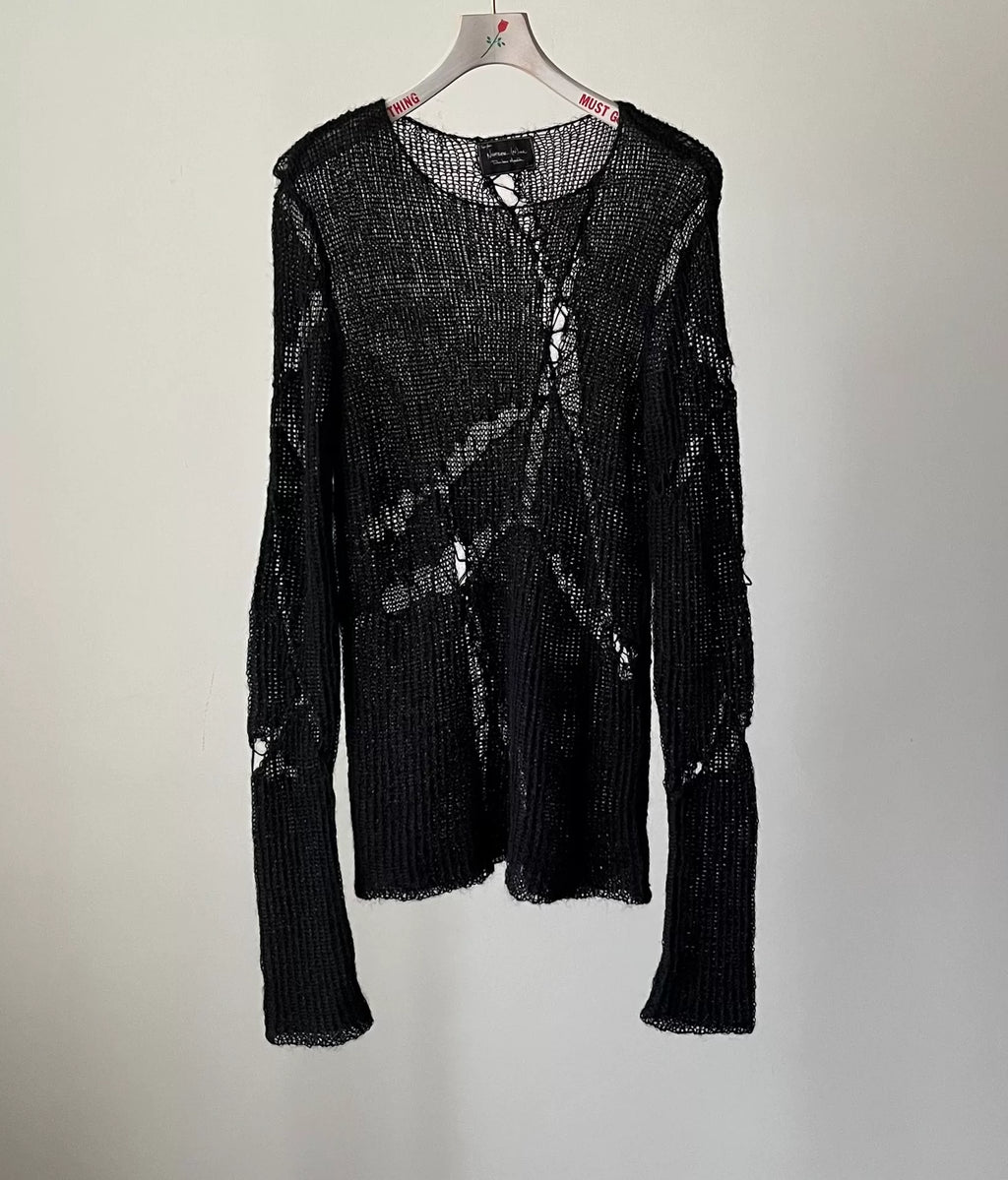 Number (N)ine 04SS "Dream Baby Dream" Stitched Knit Sweater