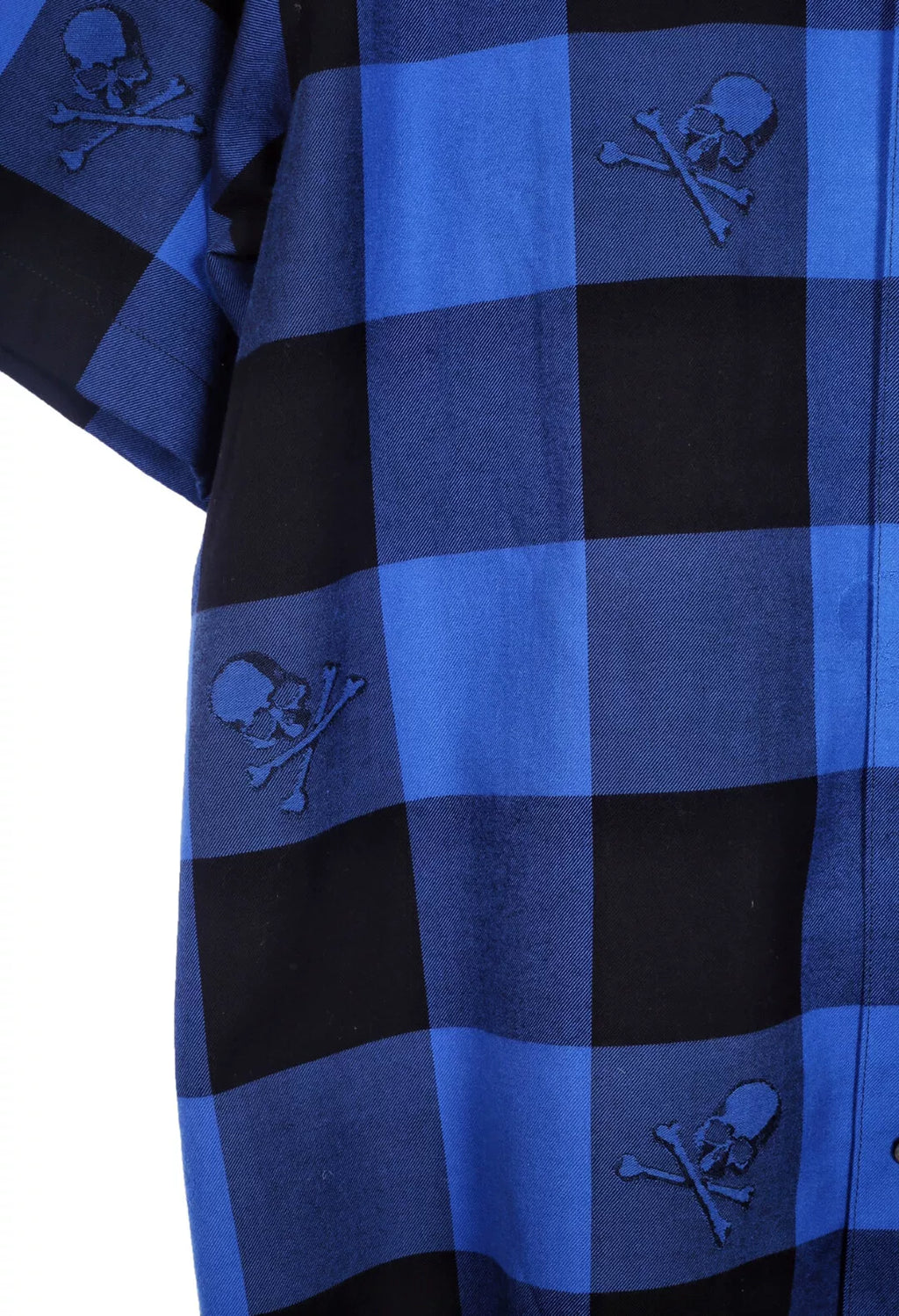 Mastermind Japan Short Sleeve Mainline 20SS Blue Black Plaid Shirt