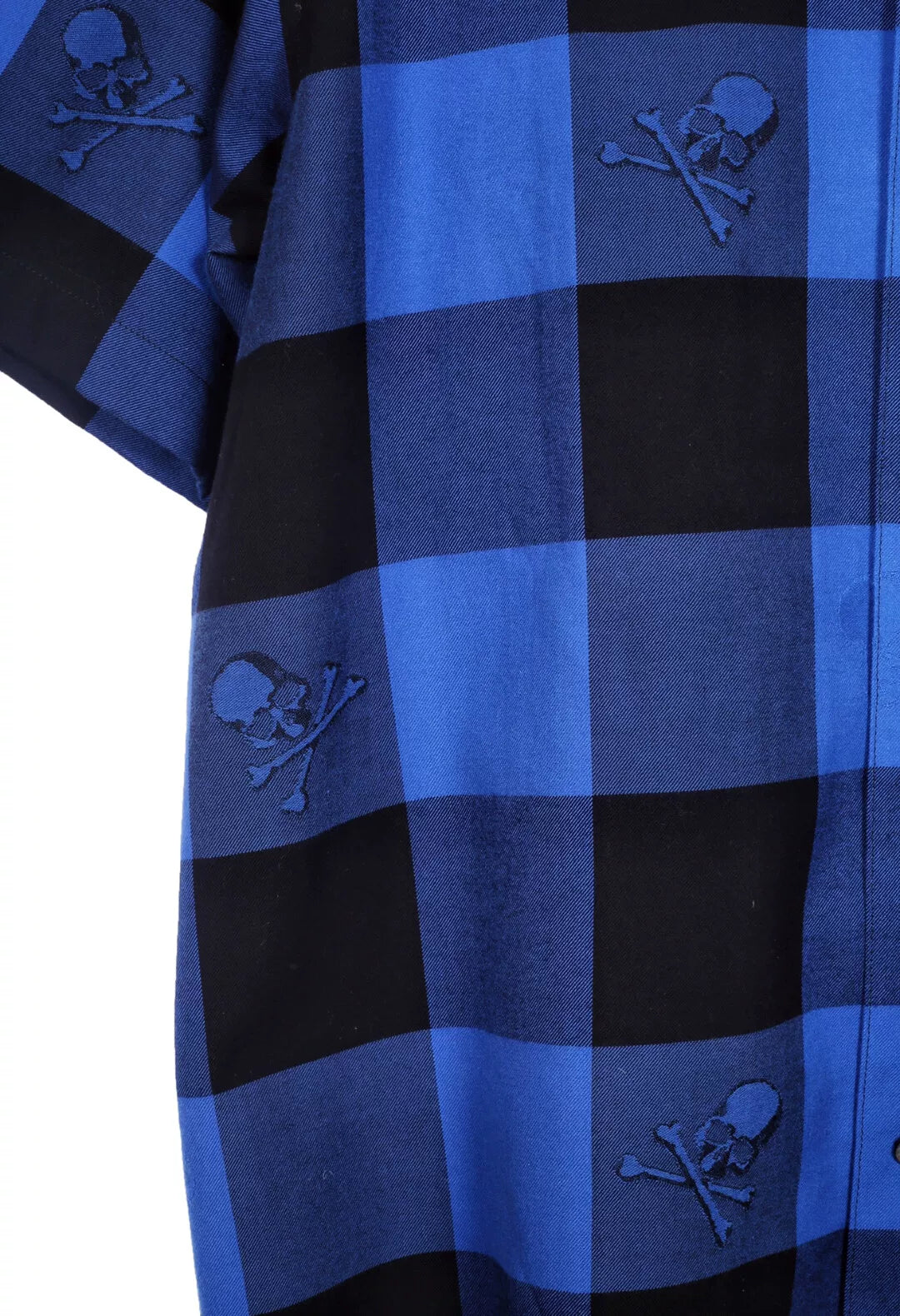 Mastermind Japan Short Sleeve Mainline 20SS Blue Black Plaid Shirt