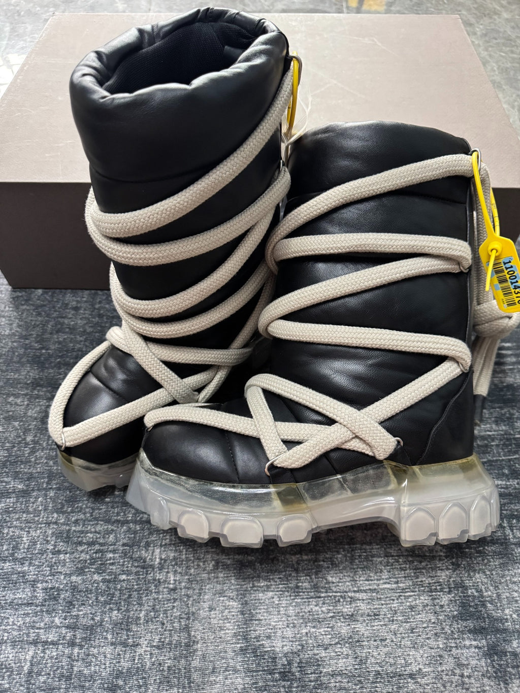 Rick Owens Lace-Up Snow Boots