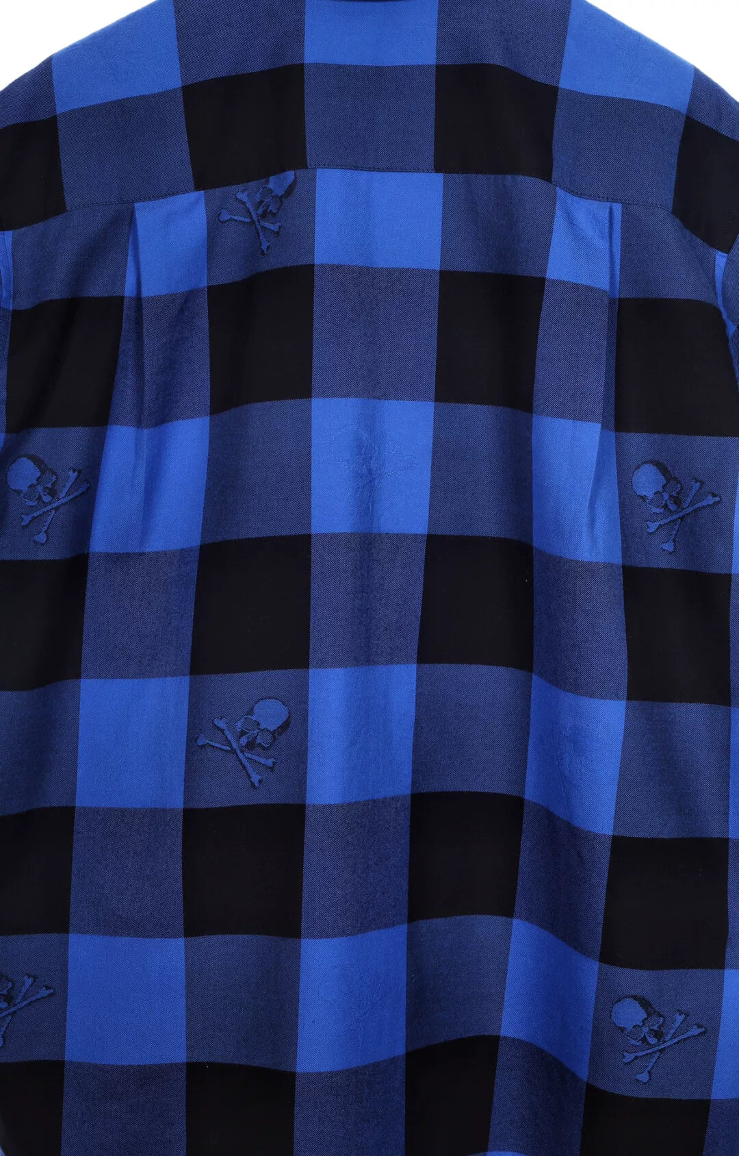 Mastermind Japan Short Sleeve Mainline 20SS Blue Black Plaid Shirt