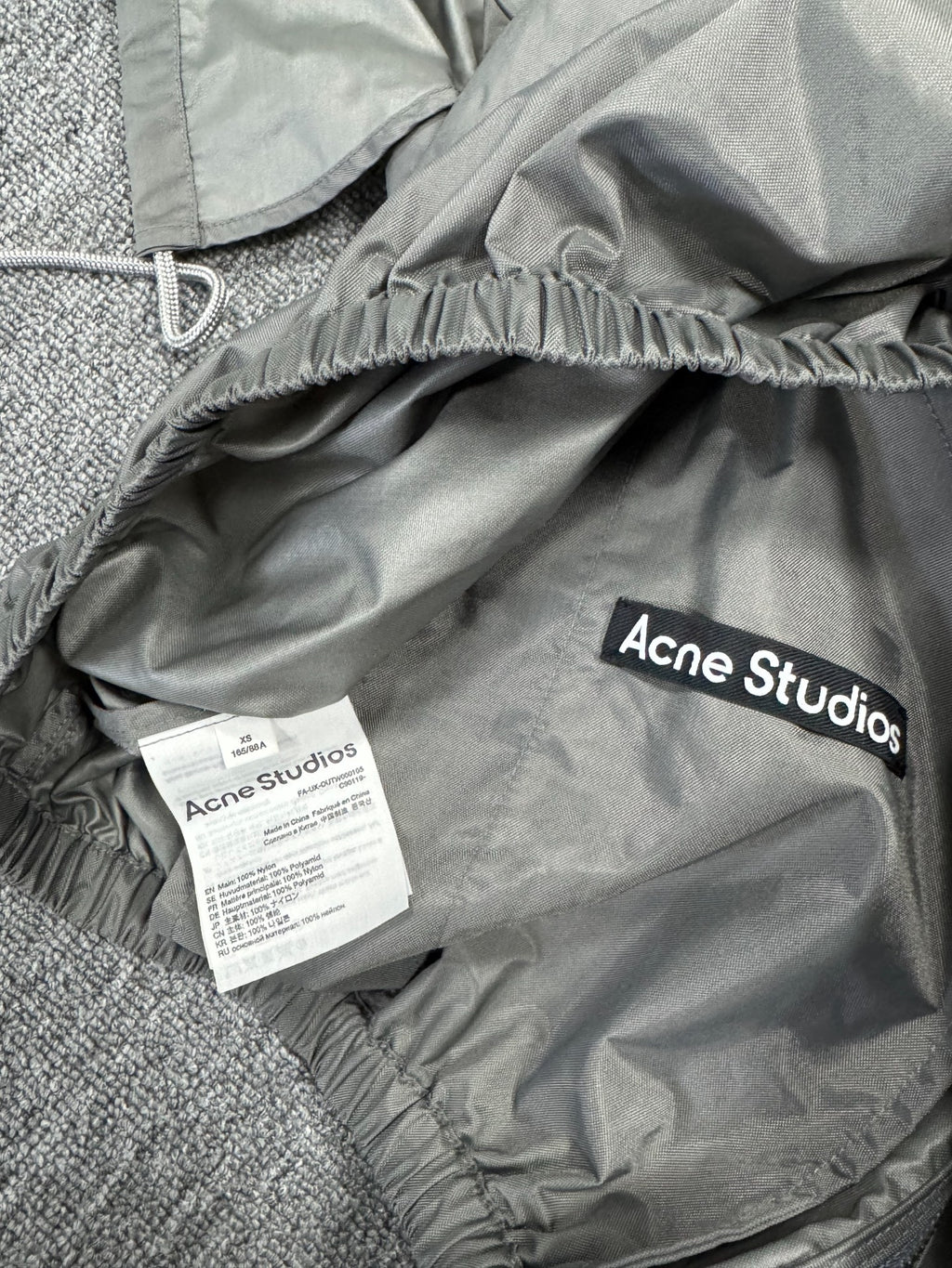 Acne Studios SS23 Inflated Smiley Zip-Up Jacket