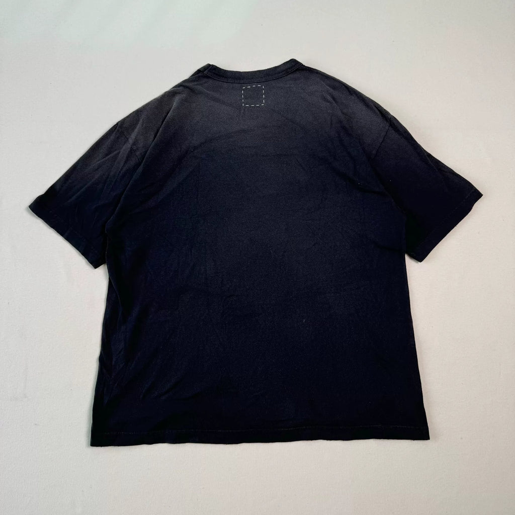VISVIM 25SS JUMBO TEE S/S V CRASH Dyed Distressed Print Short-Sleeve T-Shirt
