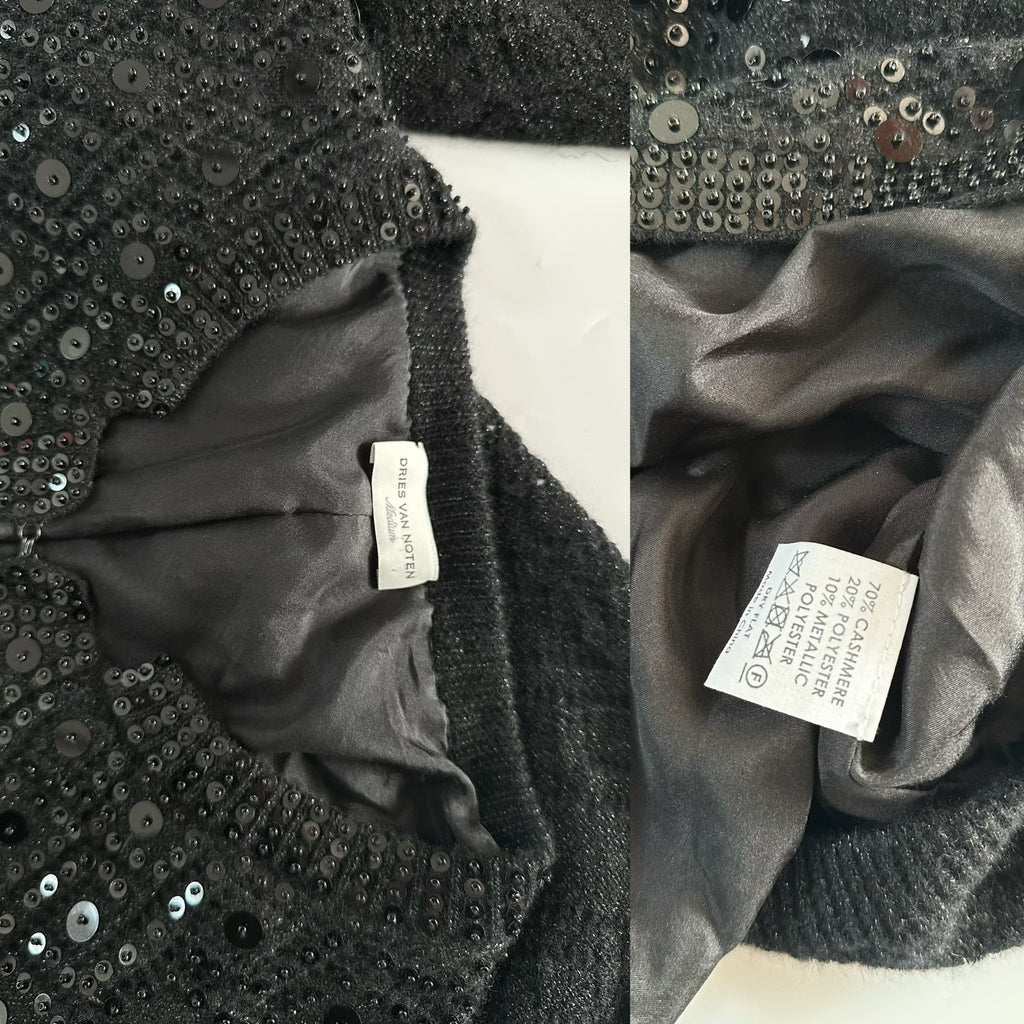 Dries Van Noten heavy-duty beaded cardigan