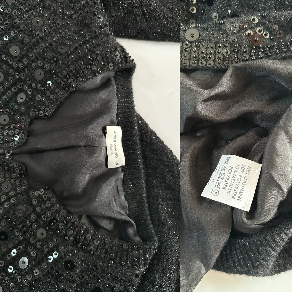Dries Van Noten heavy-duty beaded cardigan