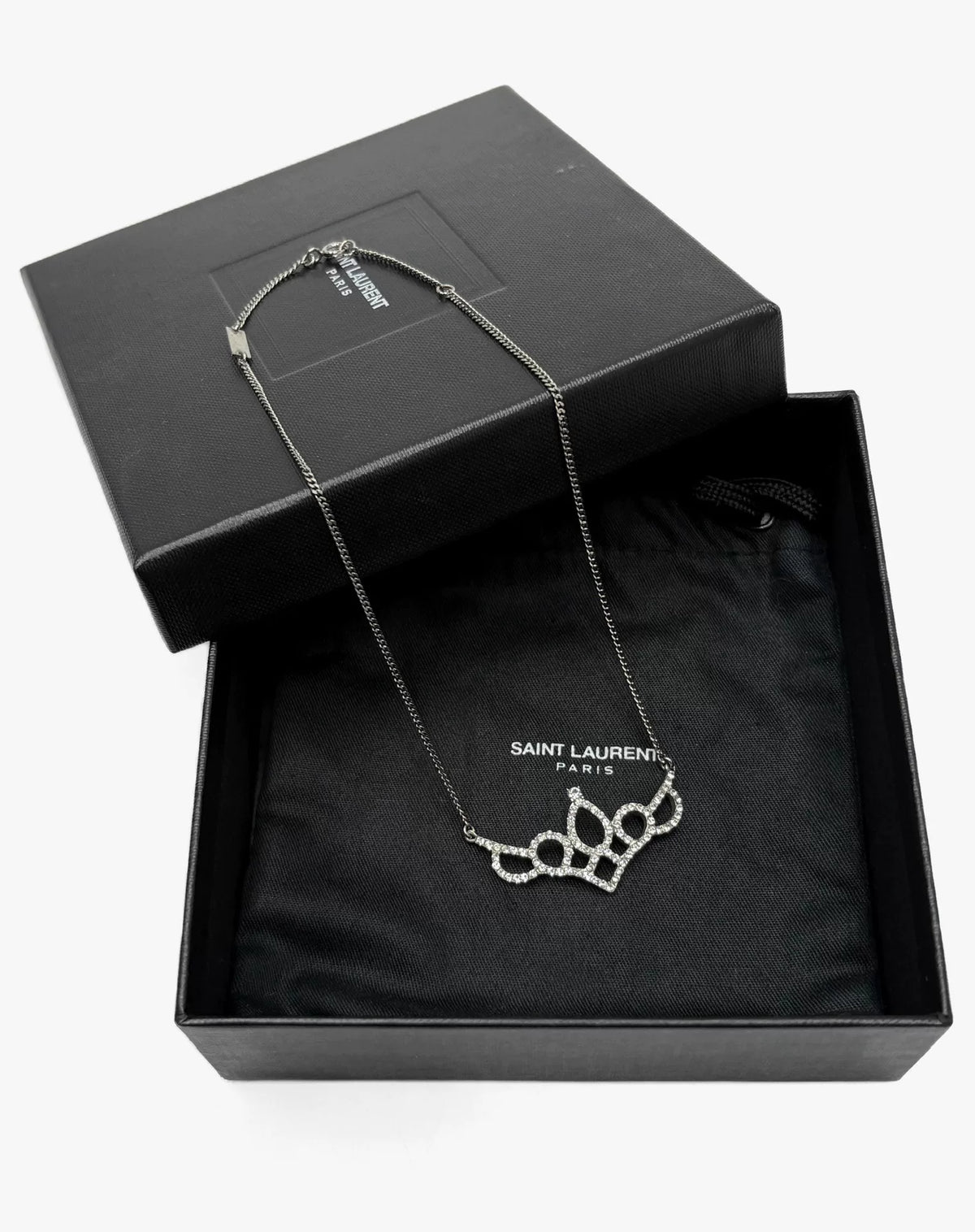 Saint Laurent SS16 Runway Small Crown Necklace