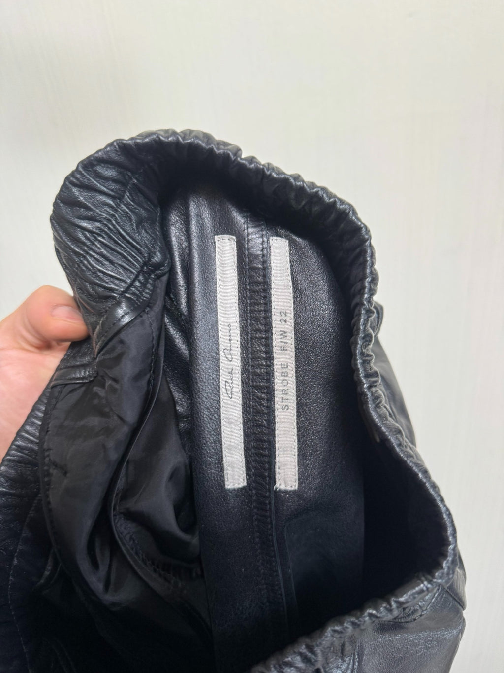 Rick Owens 22FW Leather Shorts