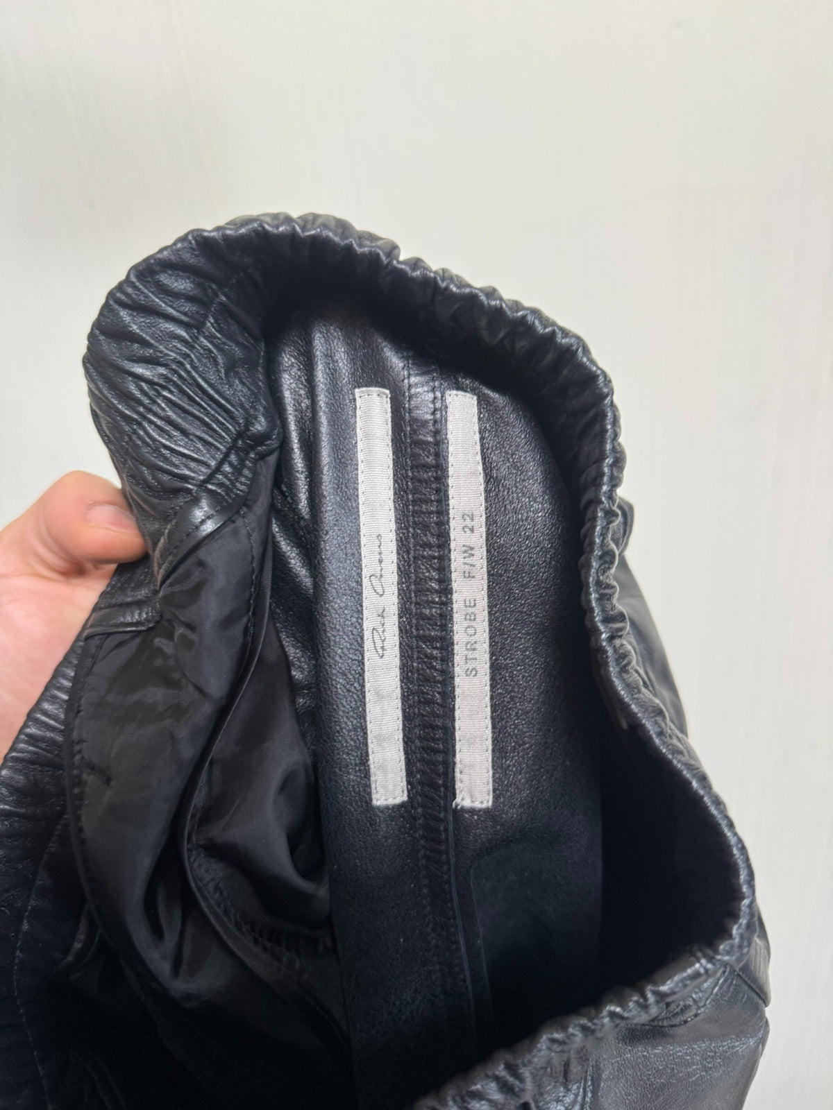 Rick Owens 22FW Leather Shorts