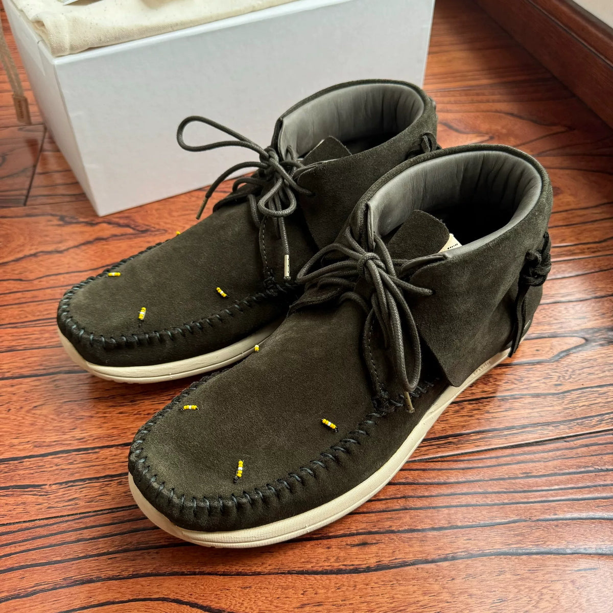 Visvim 21aw FBT Lhamo Folk Fringe Casual Shoes