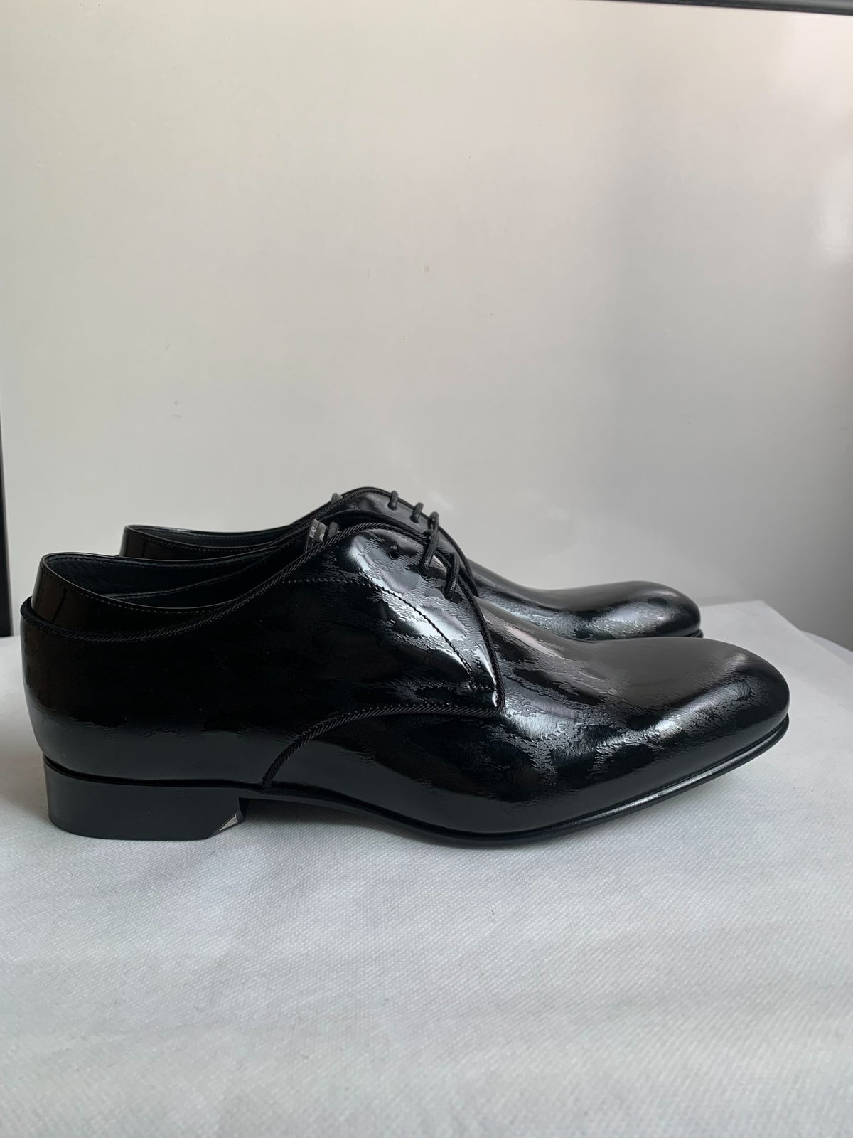 Dior Black Spotted Leather Derby Shoes