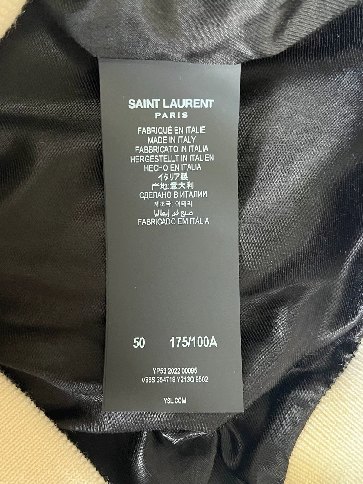 Saint Laurent Varsity Teddy Wool Jacket