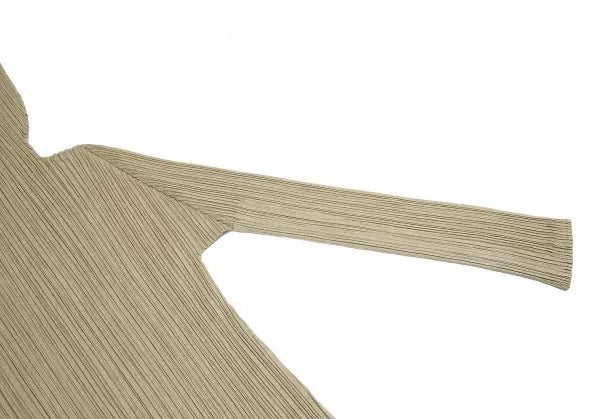 Issey Miyake Vintage Beige Pleated Top