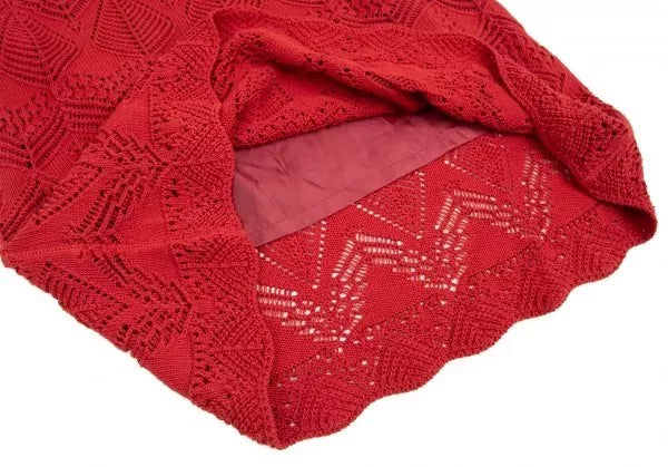 Jean Paul Gaultier Vintage Red Knit Skirt