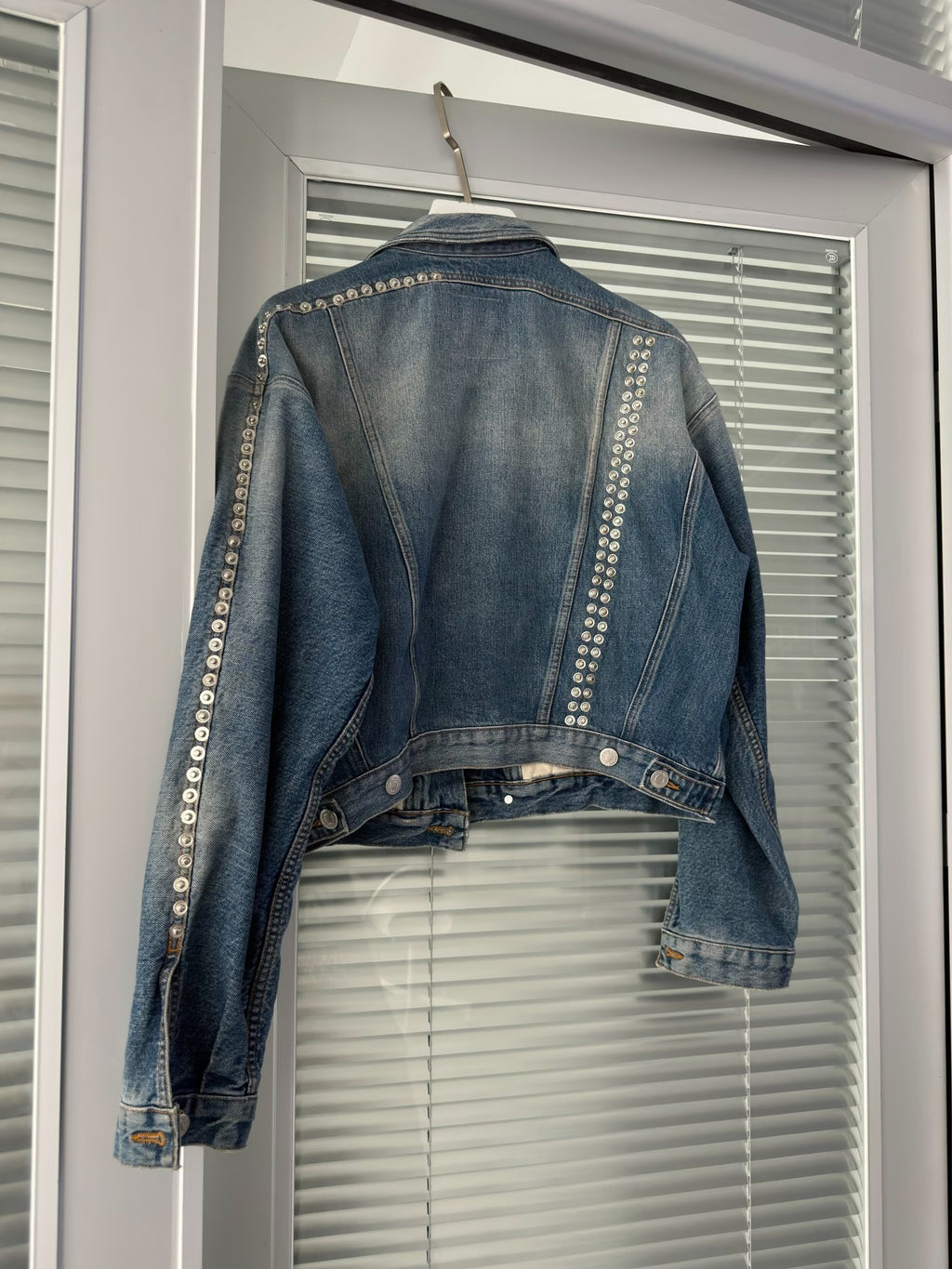 Martine Rose Studded Denim Blue Jacket