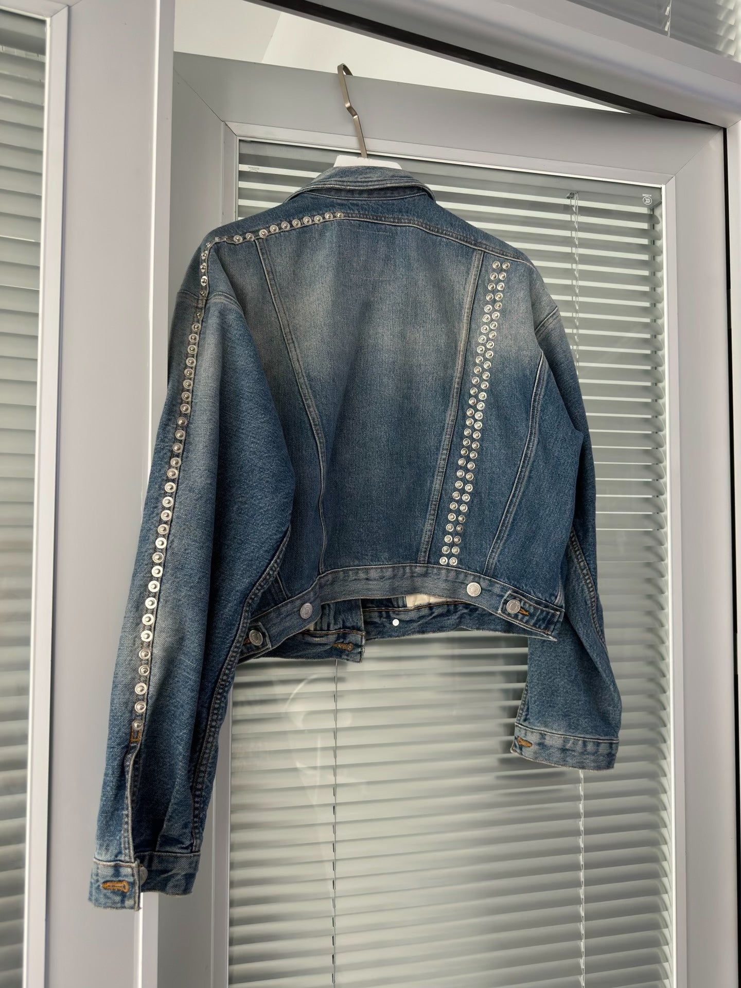 Martine Rose Studded Denim Blue Jacket