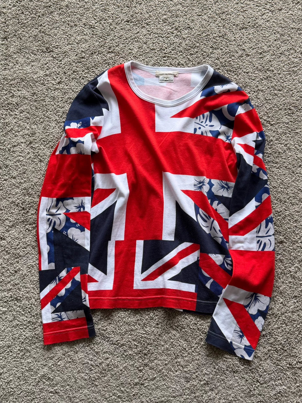 Comme des Garçons Homme Plus SS06 Flag Print Long-Sleeve Top