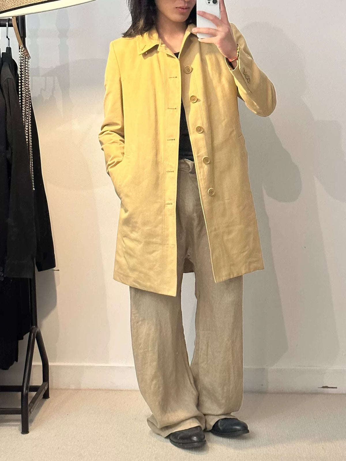 Helmut Lang 2000s Collared Cotton Coat