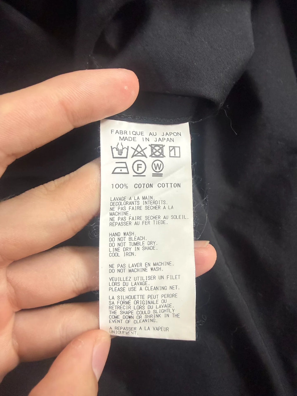 Yohji Yamamoto Tuxedo Shirt