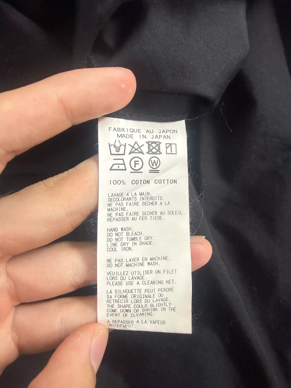 Yohji Yamamoto Tuxedo Shirt