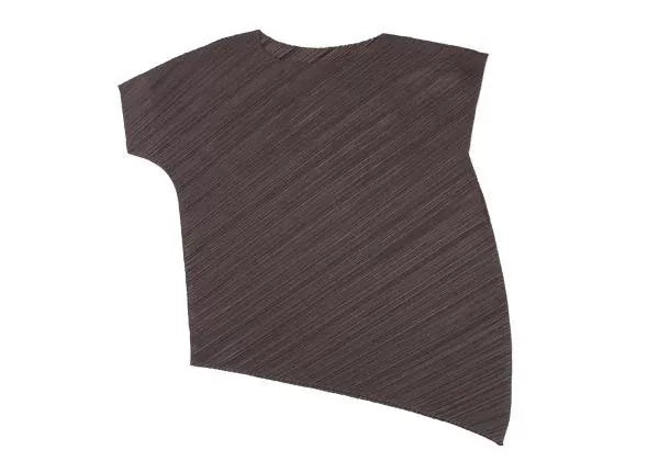 Issey Miyake Vintage Brown Deformed Pleated Top