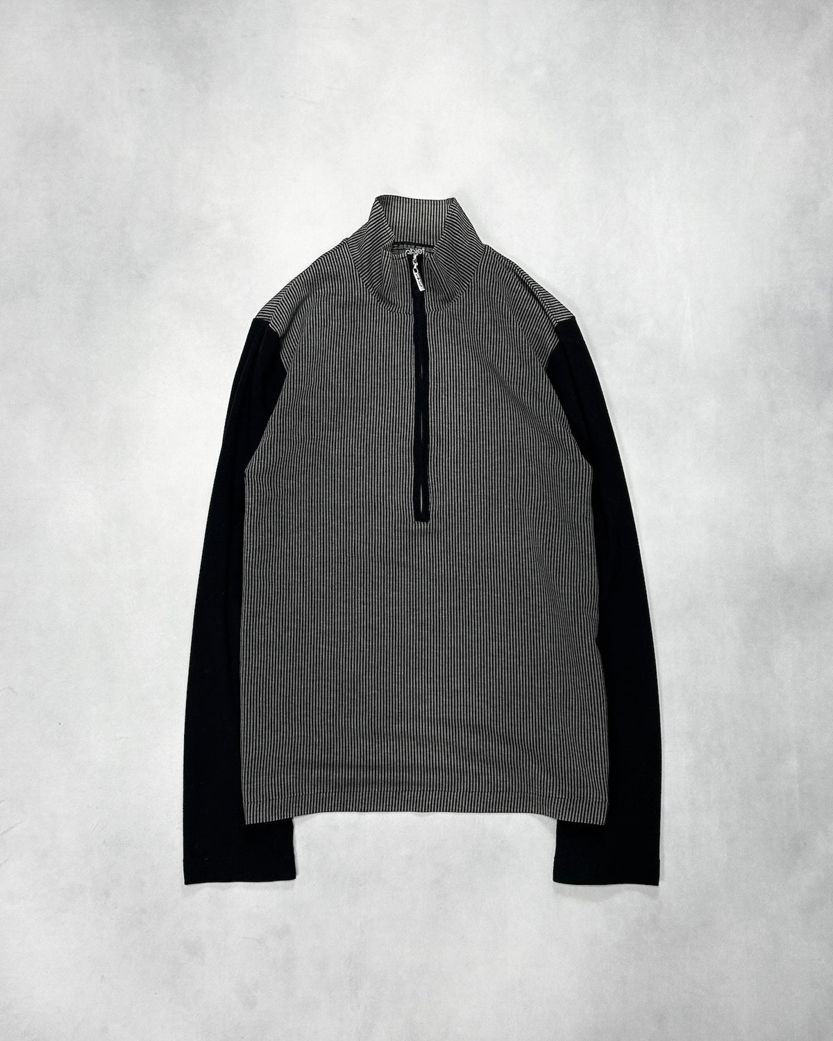 Jean Paul Gaultier Striped Half-Zip Top