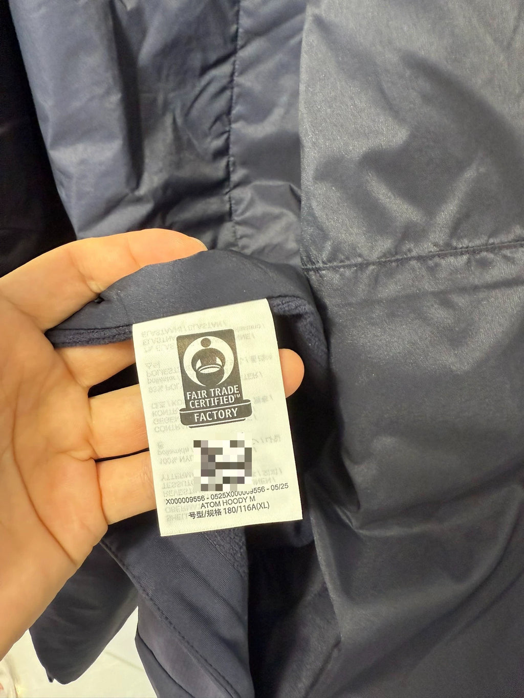 Arc'teryx Sapphire Black Hooded Cotton Jacket