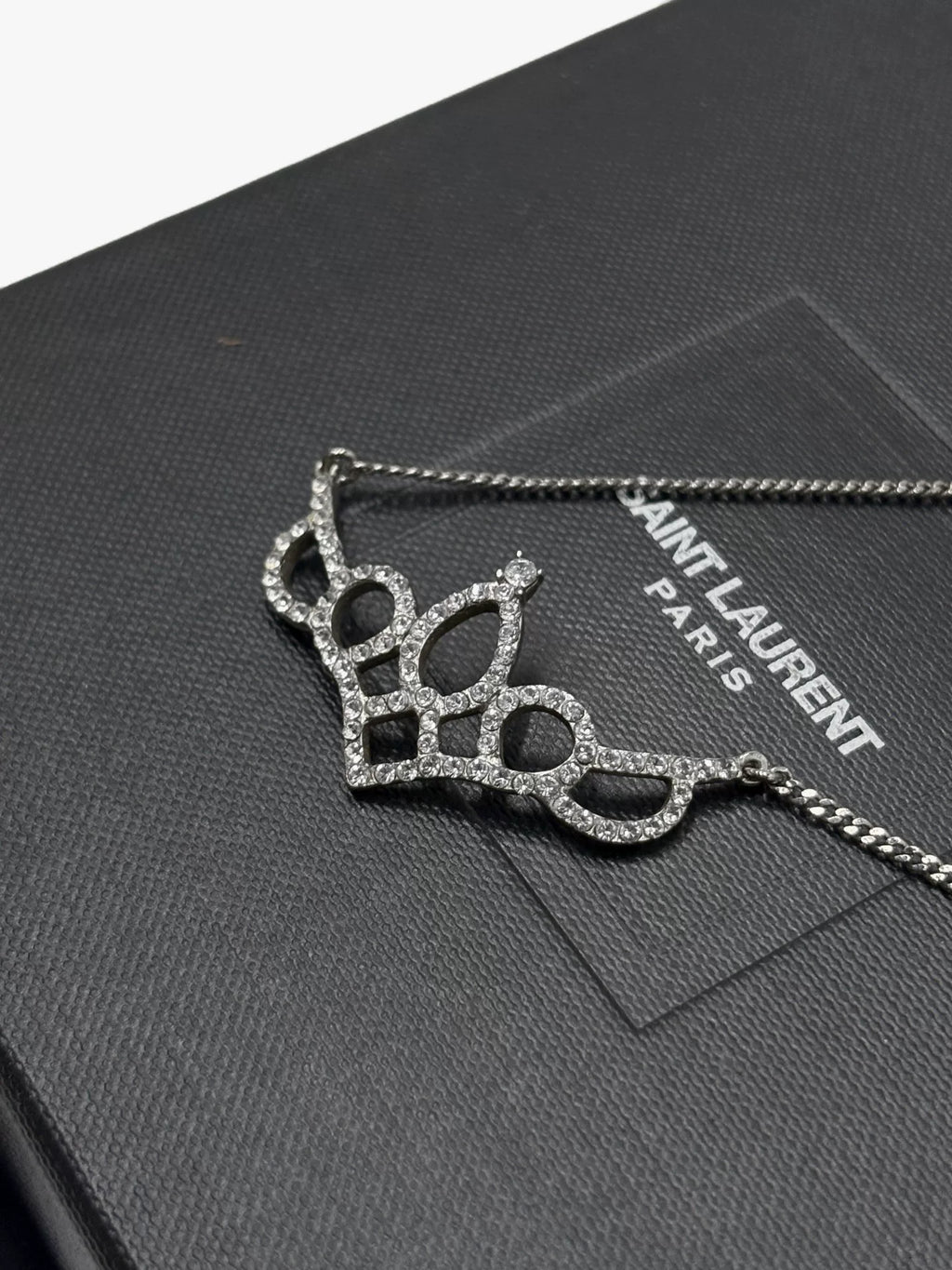 Saint Laurent SS16 Runway Small Crown Necklace