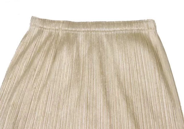 Issey Miyake Vintage Beige Pleated Skirt
