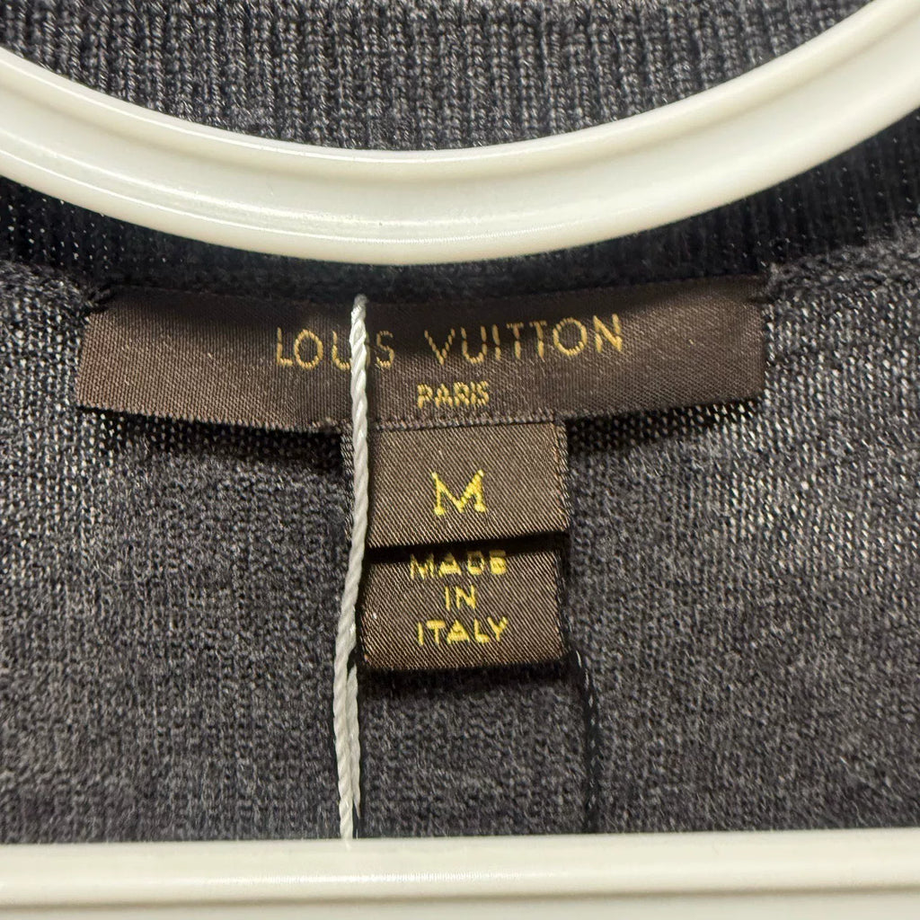 Louis Vuitton Black Gray Sequined Dress