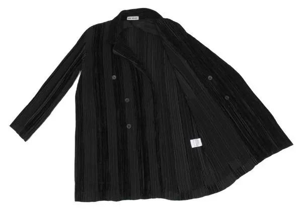 Issey Miyake Vintage Black Stripe Pleated Top