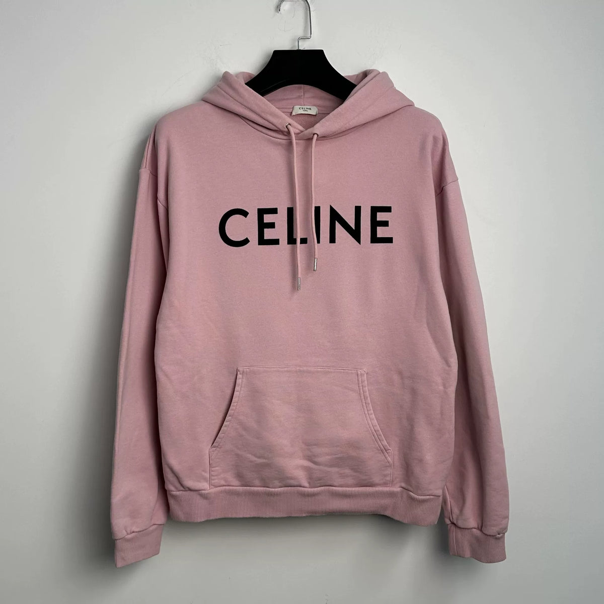 Celine Large Logo Fleece Hooded Sweater