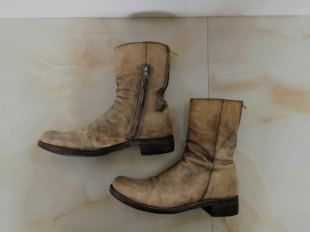 a1923 ccp M.A + Paul Harnden double-zip long boots