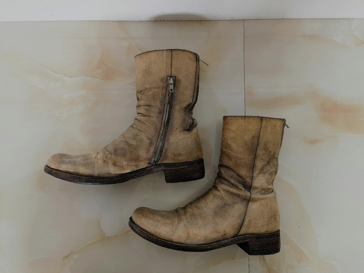 a1923 ccp M.A + Paul Harnden double-zip long boots