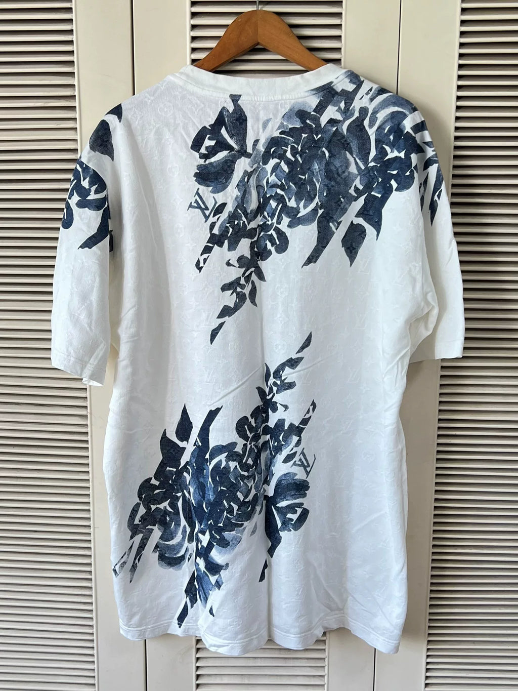 Louis Vuitton Ink-Wash Floral Short-Sleeve T-Shirt