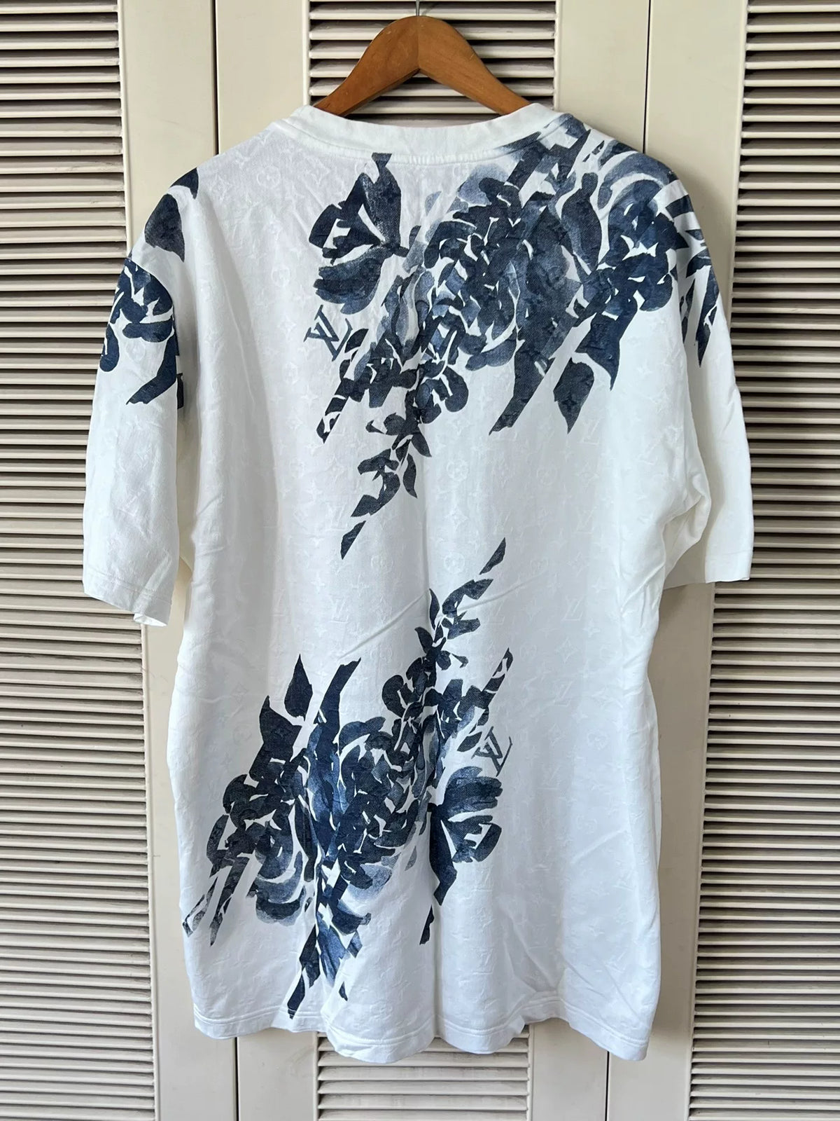 Louis Vuitton Ink-Wash Floral Short-Sleeve T-Shirt