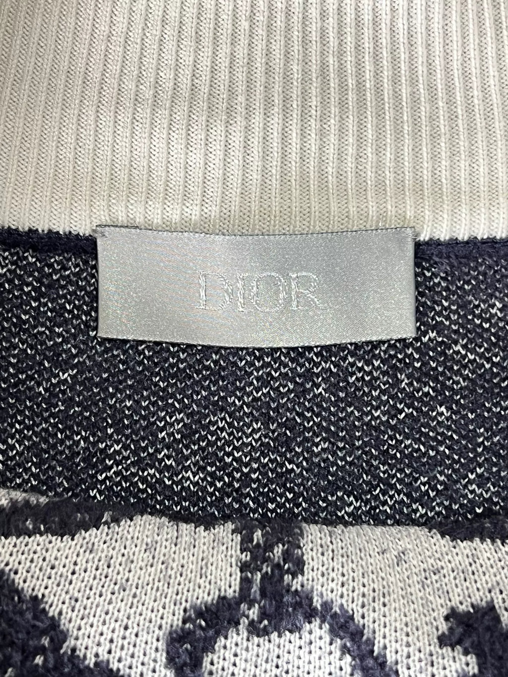 Dior Black White Jacquard Top