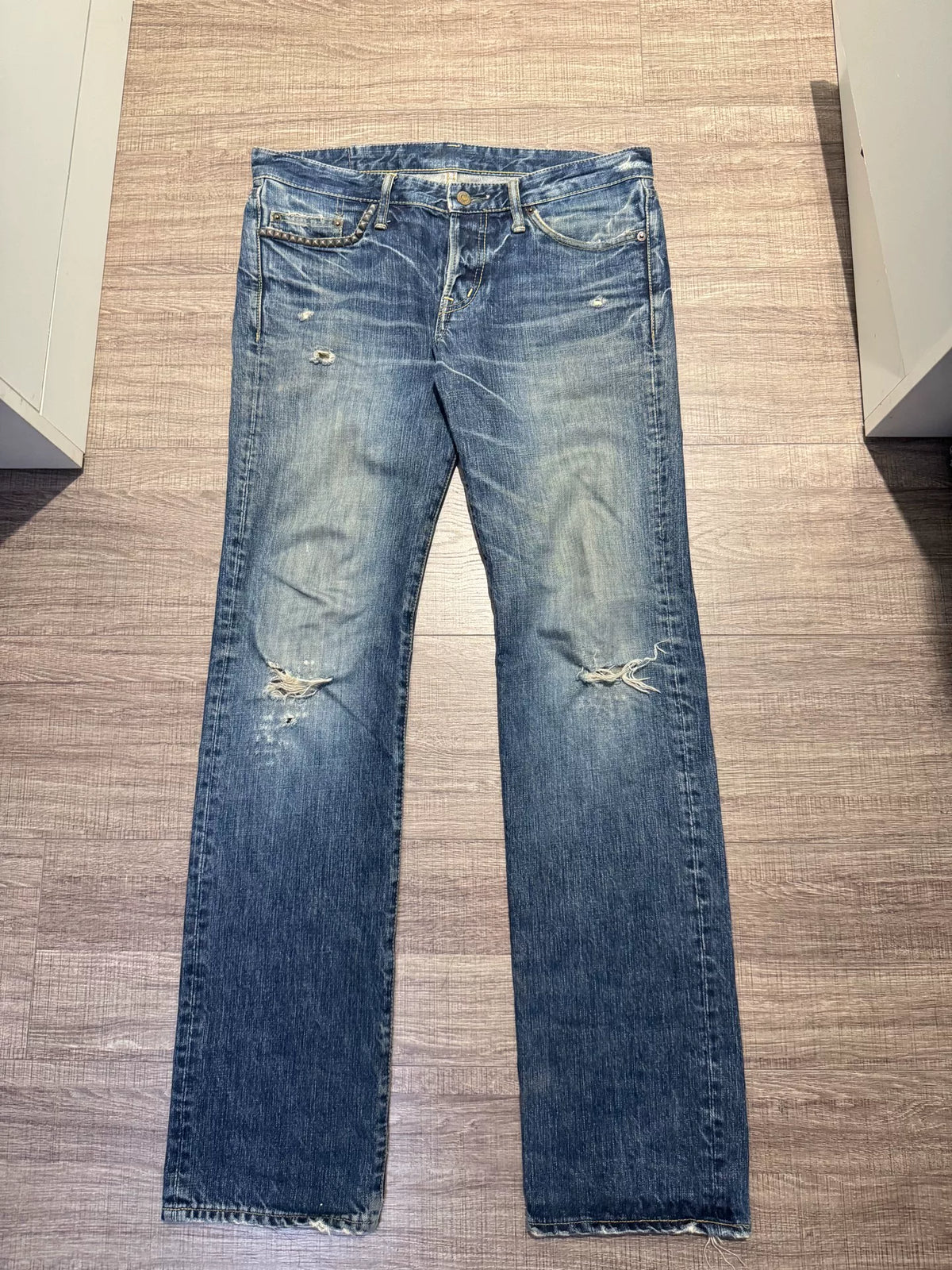 Hysteric Glamour Blue Denim Washed Blue Jeans