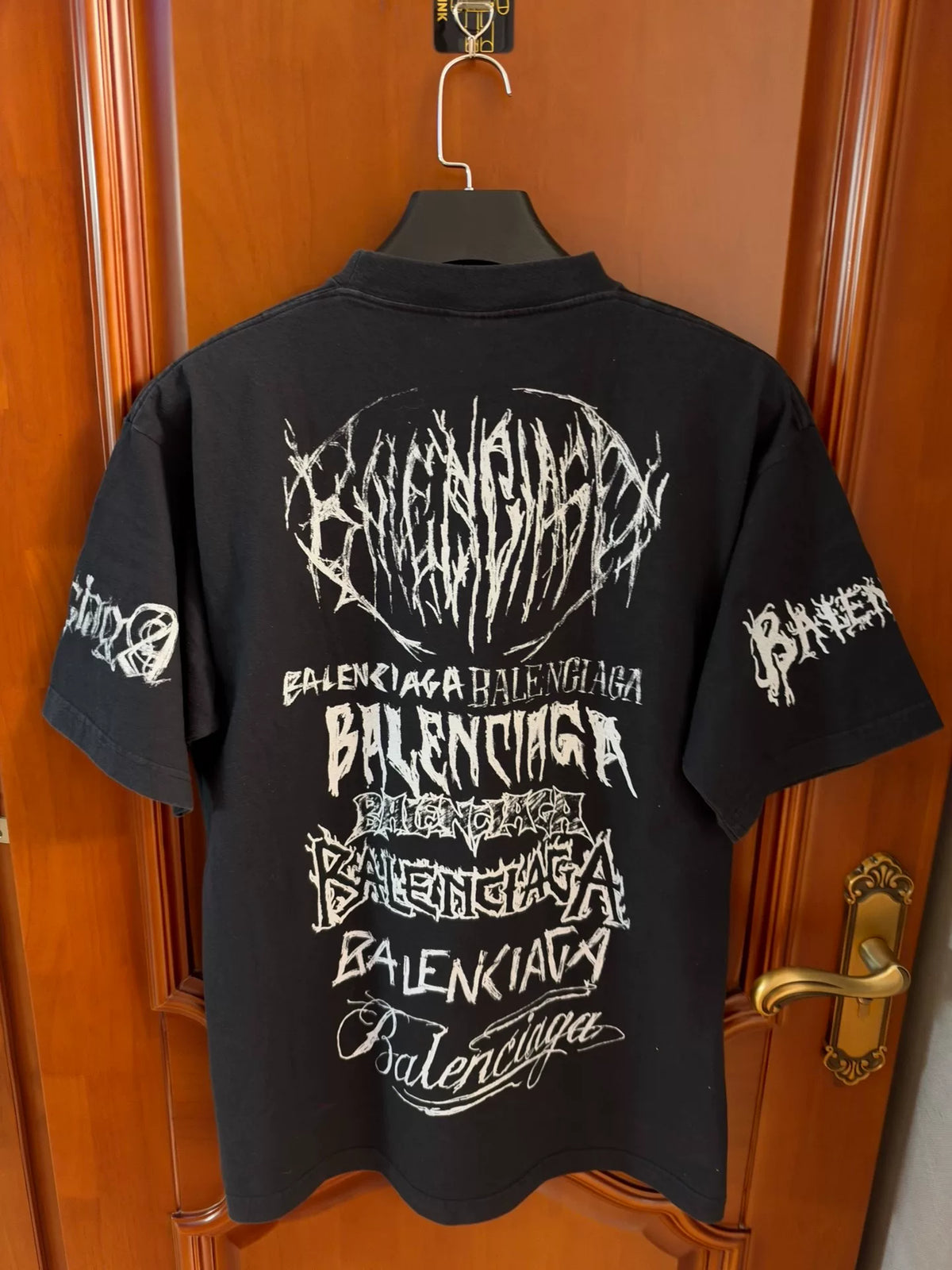 Balenciaga Dragon Year Limited Graffiti Letter Short Sleeve T-Shirt